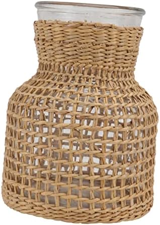 Woven Hydroponic Flower Vase for Modern Home Decor