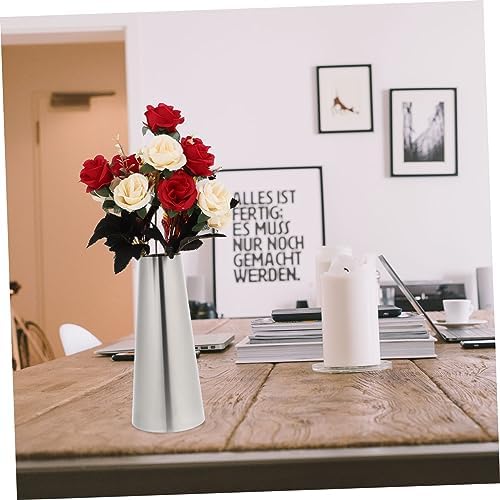 VICASKY Modern Stainless Steel Flower Vase