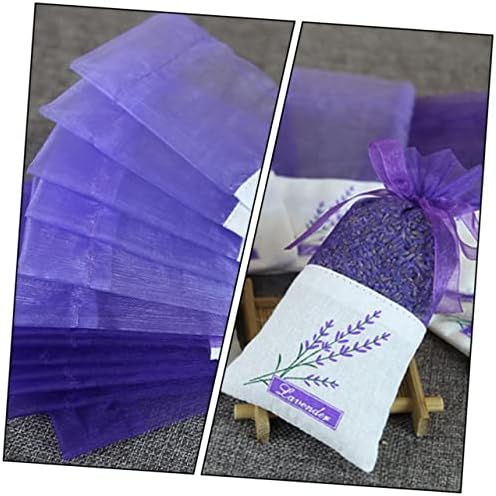 22Pcs Lavender Sachet Bags with Handmade Floral Design for Home and Car Decoration