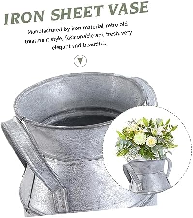 ABOOFAN Retro Iron Art Flower Vase for Home Decor