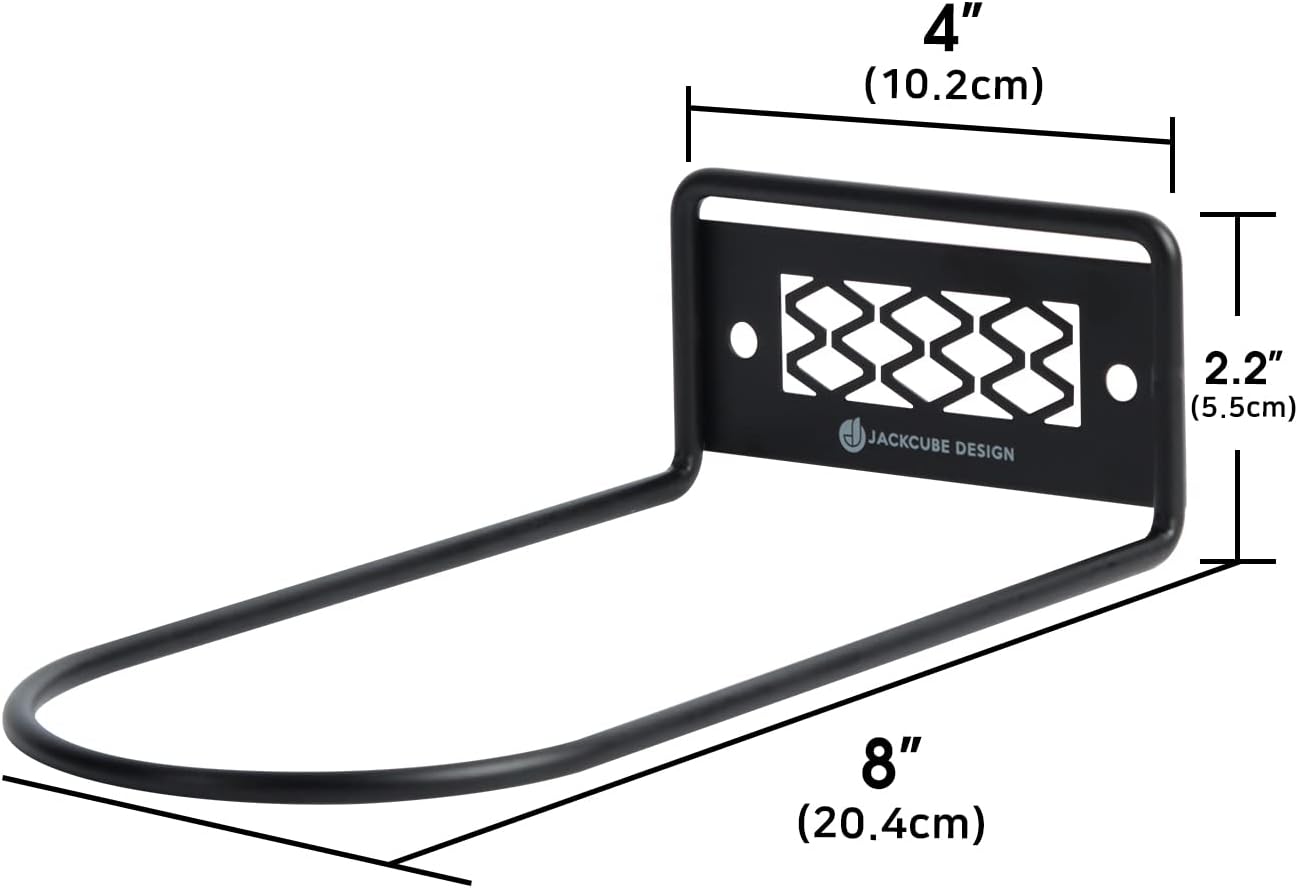 Black Metal Floating Shoe Shelves Wall Mount Set of 6