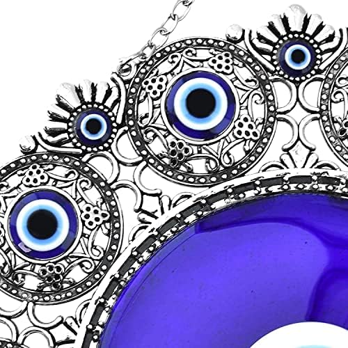 Blue Turkish Glass Evil Eye Wall Hanging Decor