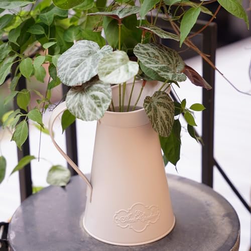 Rustic Metal Farmhouse Flower Vase Large Leakproof Pitcher