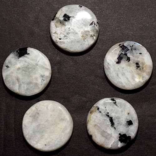 HQRP 35mm Rainbow Moonstone Stand - 2PCS India Crystal Decor
