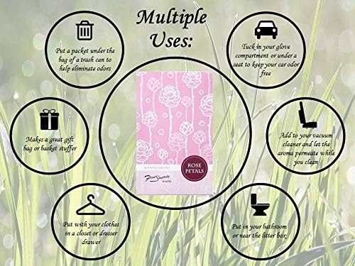 Rose Petals Scented Sachets Pack of 6 Spring and Summer