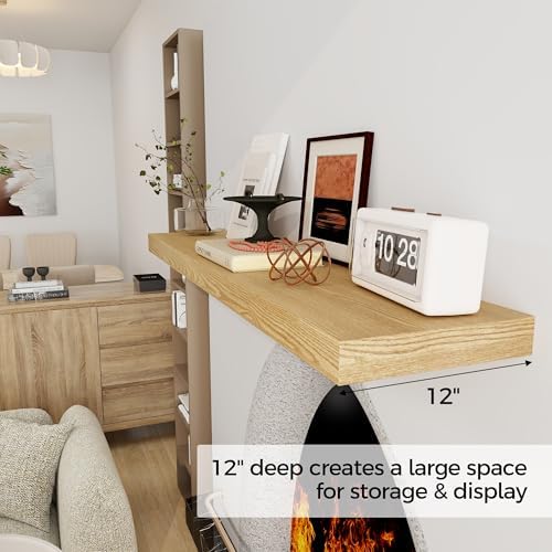 48 Inch Floating Shelf with 12 Inch Depth for Wall Storage