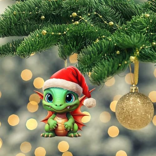 Dragon Baby Christmas Hanging Ornaments Cute Cartoon Decor