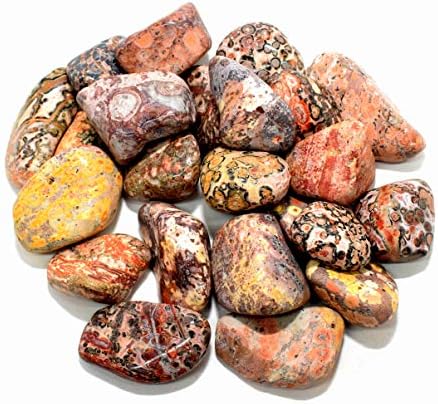 10PCS Leopardite Jasper Pebbles Natural Polished Indoor Fountain Stones