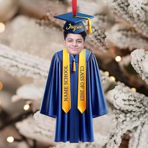 Personalized Upload Photo Graduation Ornament 2025
