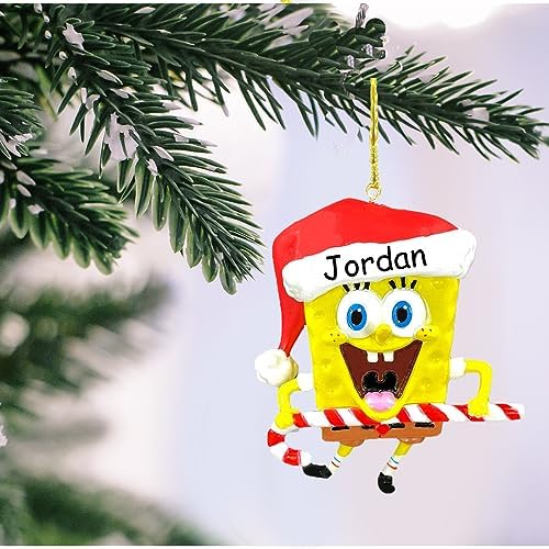 Personalized SpongeBob Christmas Ornament for Fans