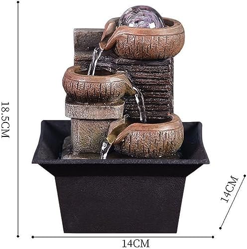 3-Tier Tabletop Fountain for Indoor Zen Relaxation