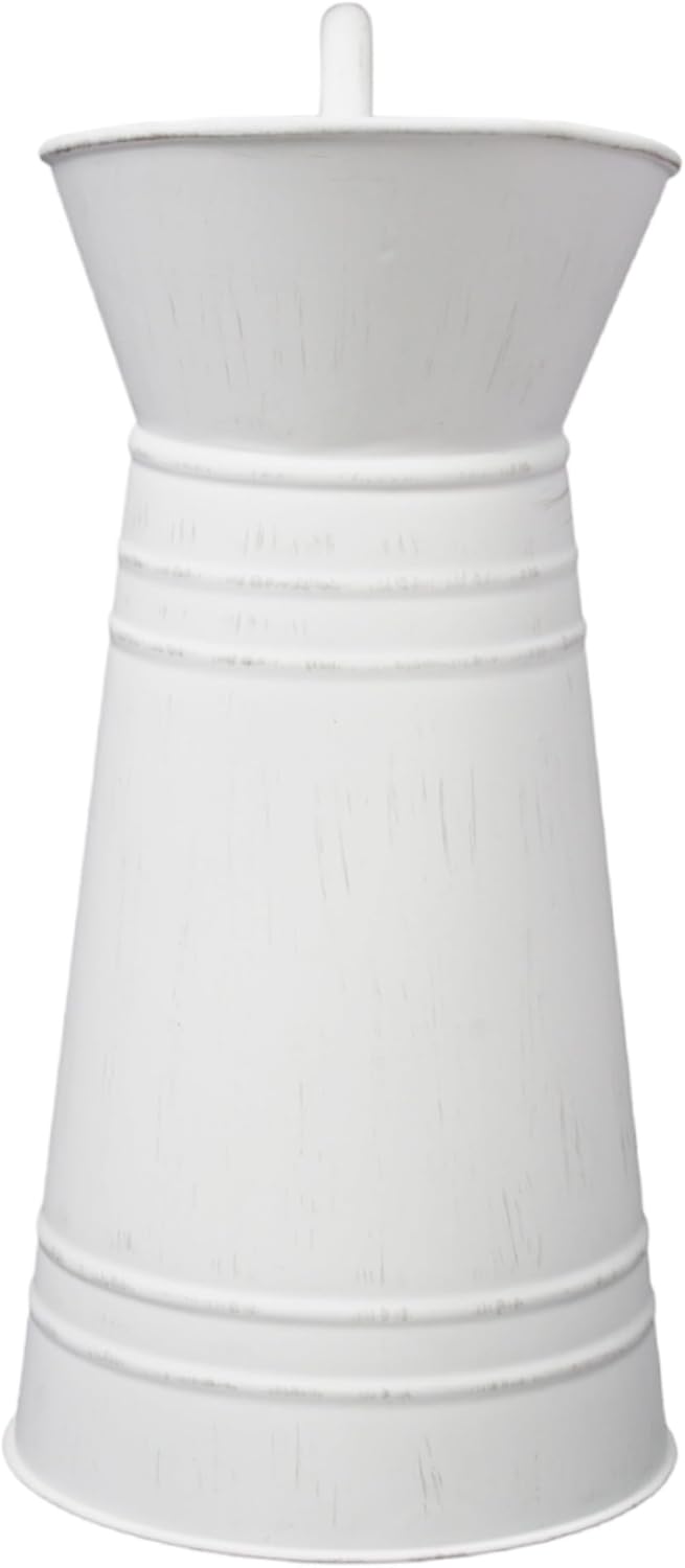 Hosley Metal Pitcher Vase 10 Inch Height