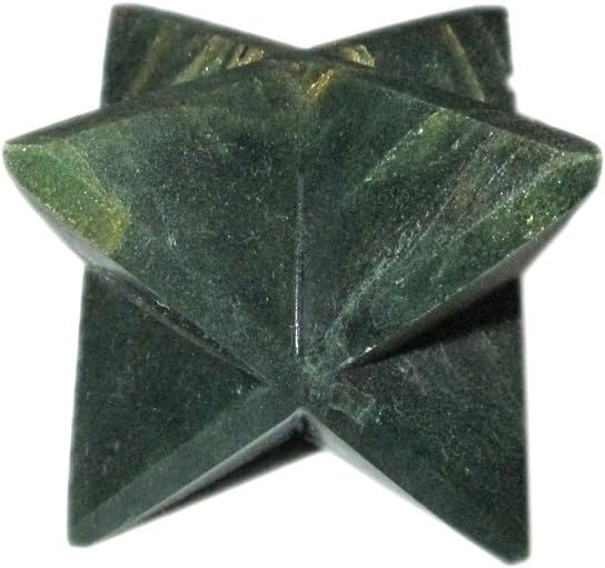 Rare Natural Green Mica 2 Inch Merkaba Gemstone Healing Crystal