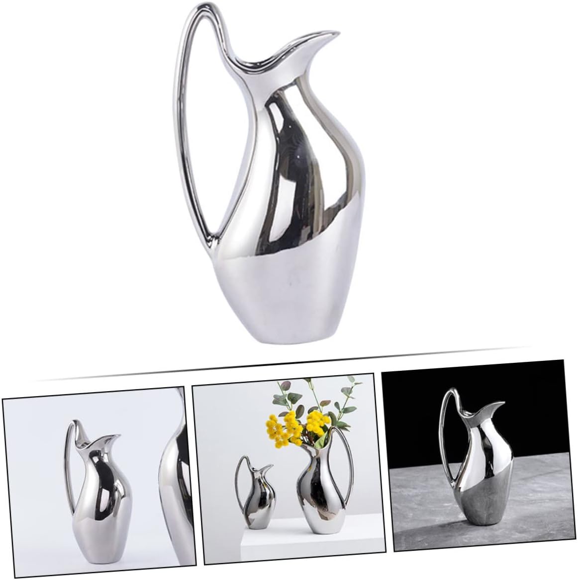 Bestyard Creative Pitcher Ceramic Vase for Home Office Decor