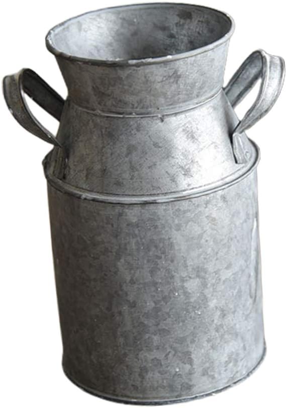 Rustic Vase French Style Farmhouse Metal Pitcher