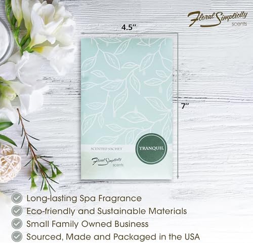 Tranquil Scented Sachets Pack of 3 - Home Fragrance