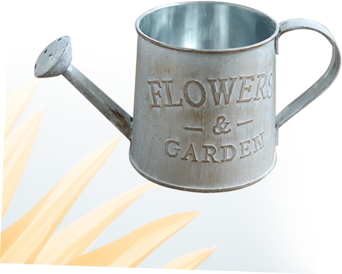 VOSAREA Iron Flower Pot Outdoor Decorative Vase