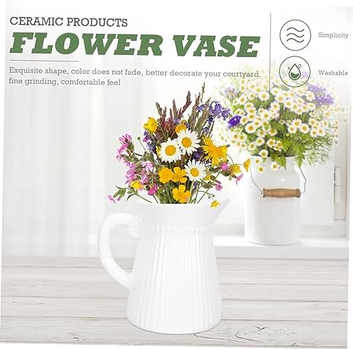 Unomor Ceramic Kettle Flower Vase Modern Decor