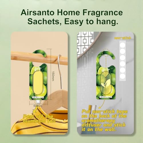Essential Oil Scent Sachets 6 Pack for Drawers and Closets