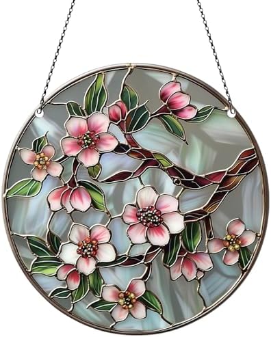 Cherry Blossom Branch Acrylic Window Hanging Ornament