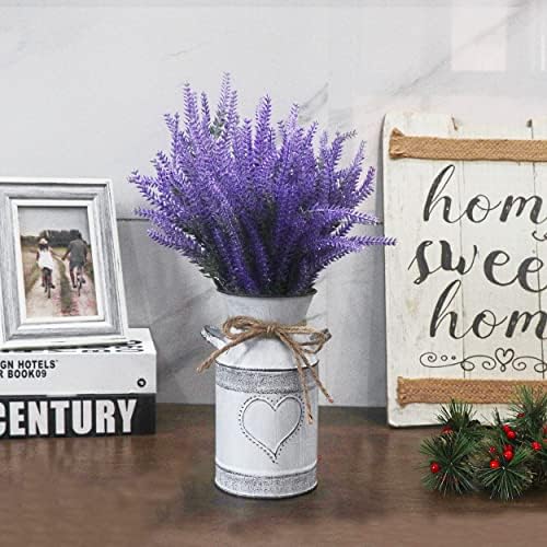 MISIXILE Vintage Galvanized Milk Can Flower Vase