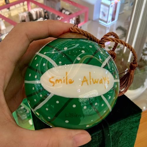 Hand-Painted Glass Ornament with Premium Gift Box Raccoon G Art