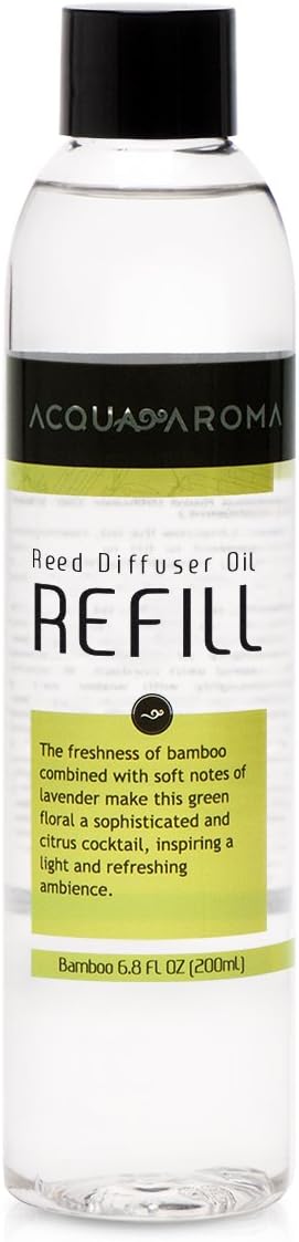Acqua Aroma Bamboo Reed Diffuser Oil Refill 68 FL OZ Handcrafted