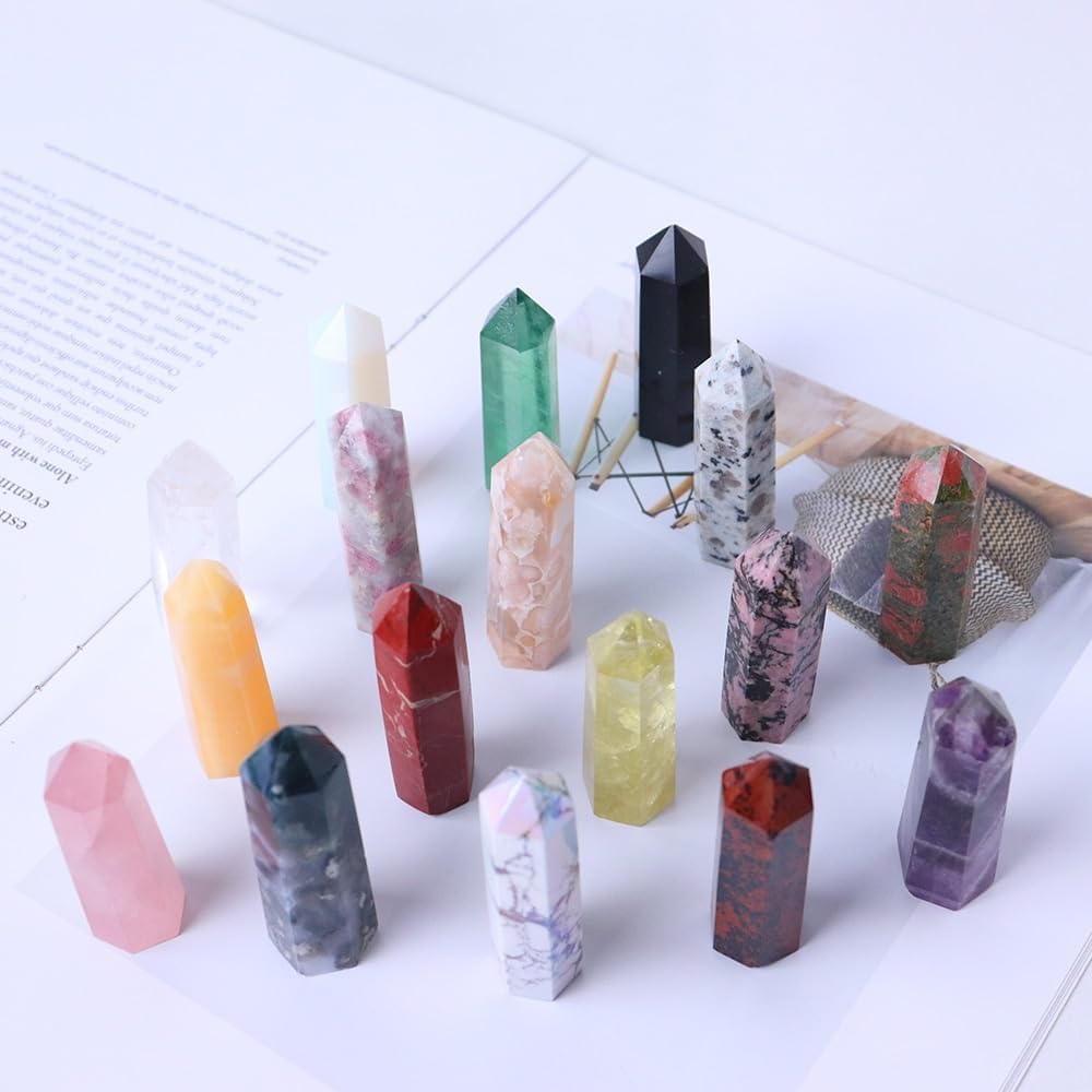 PEKMAR Green Fluorite Crystal Tower Home Decoration