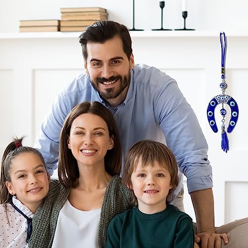 LUCKBOOSTIUM Evil Eye Horseshoe Charm Hanging Ornament