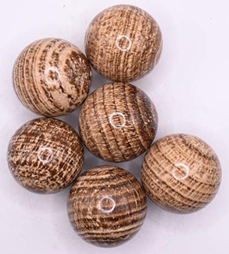 HQRP 2 Inch Banded Brown Aragonite Sphere with Stand