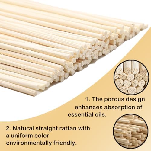 42PCS Natural Rattan Reed Diffuser Set Home Fragrance Decor