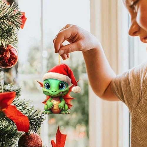 Dragon Baby Christmas Hanging Ornaments Cute Cartoon Decor