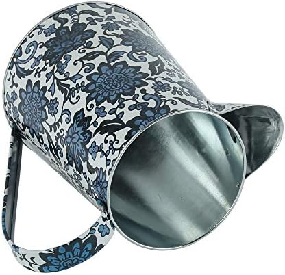 Shabby Chic Galvanized Metal Vase for Home Dcor