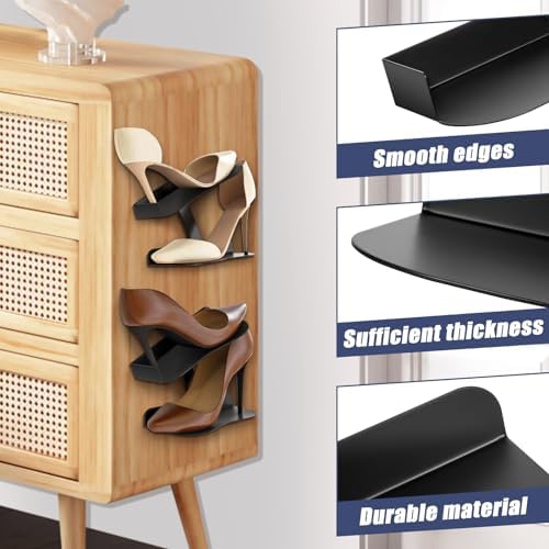 Stylish Floating Shoe Shelves Wall Mount Organizer