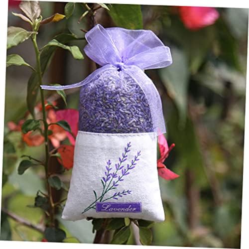 22Pcs Lavender Sachet Bags with Handmade Floral Design for Home and Car Decoration