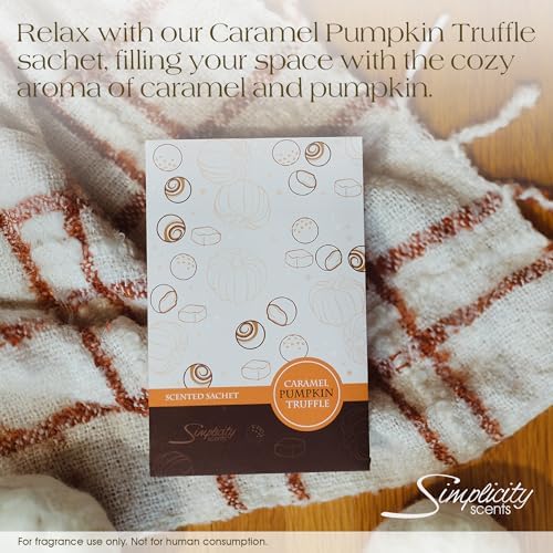 Floral Simplicity Caramel Pumpkin Truffle Scented Sachets Pack of 3