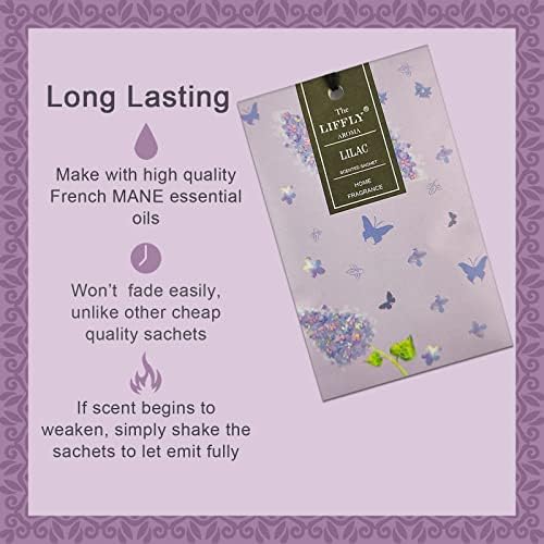 14 Pack Lilac Scented Sachets for Drawers and Closets