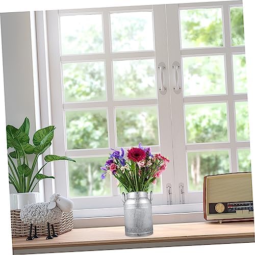 Alipis Iron Art Flower Pot Rustic Decor Vase
