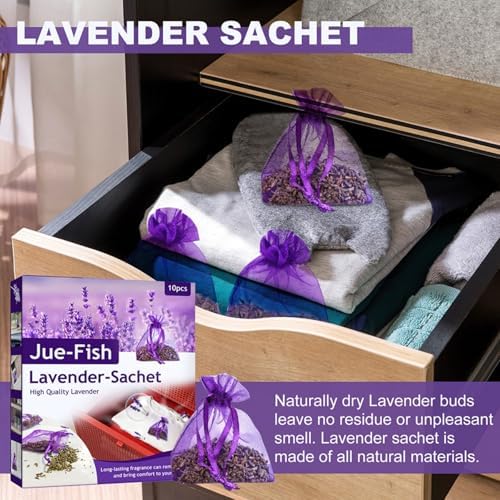 AUTMOR Cedar Lavender Sachets 10 Pack for Home Fragrance
