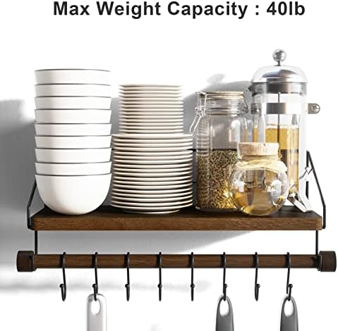 Alsonerbay Floating Shelf Wall-Mounted Kitchen Organizer