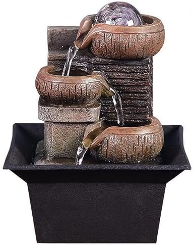 3-Tier Tabletop Fountain for Indoor Zen Relaxation