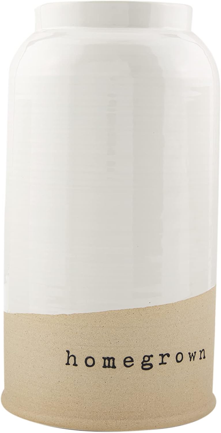 Mud Pie Farm Stoneware Vase 115x625
