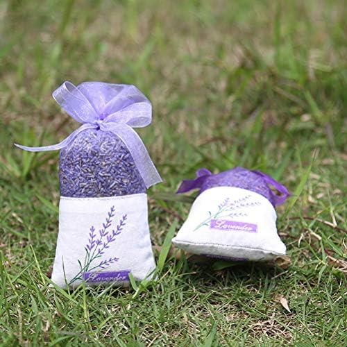 Lavender Sachet Bags 30pcs Deep Purple Porcelain Embroidery
