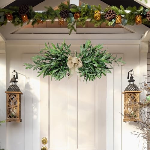Wnvivi 236 Inch Artificial Olive Flower Swags Wreath