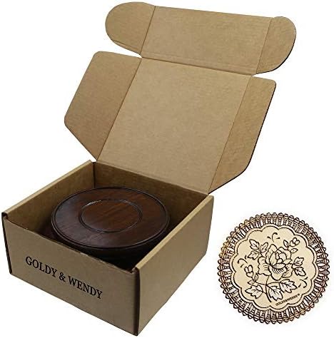 GOLDYWENDY Oriental Luxury Round Elm Solid Wood Vase Stand Base 39in Diameter