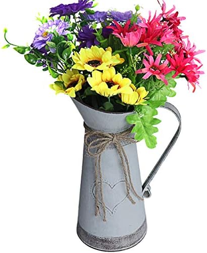 MISIXILE Rustic Metal Farmhouse Pitcher - Misty Grey 106