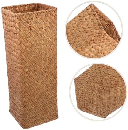 Wicker Flower Basket Vase Natural Rattan Home Decor