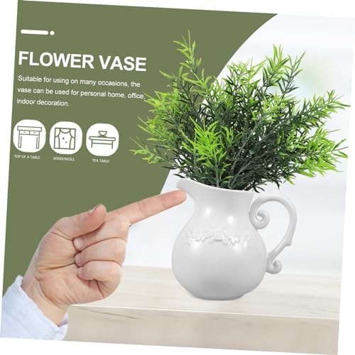 Zerodeko Ceramic Pitcher Vase for Dried Flowers