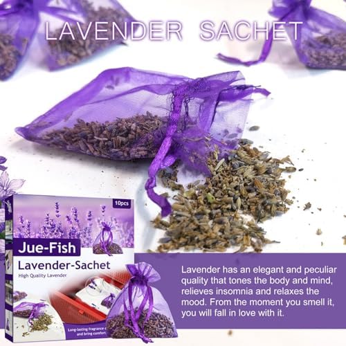 AUTMOR Cedar Lavender Sachets 10 Pack for Home Fragrance