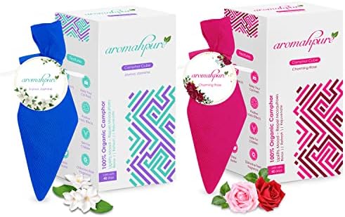Aromahpure Camphor Cube Set of 2 with Rose Jasmine Fragrance